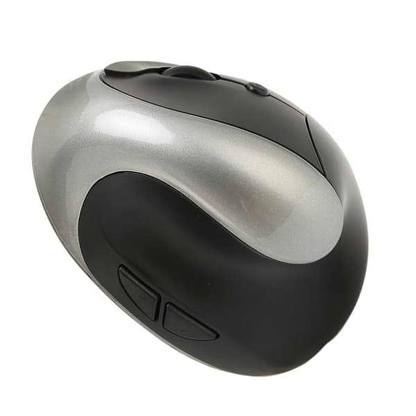 Wireless Vertical Mouse 2.4GHz Precise Control 800 dpi 1600 dpi 2400 dpi Ergonomic Design Wireless Mouse for Home Office Gray