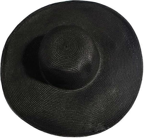 Dame Floppy Bredskyggede Solhat UPF 50 Sommerhat Foldbar Rul Op Floppy Strandhat Solhat Stråhat Sort
