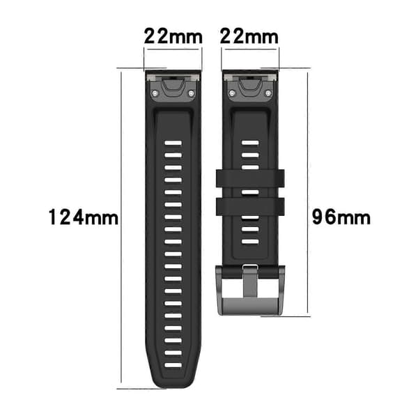 Silikoniranneke Garmin Fenix 8 AMOLED 47mm [DB]