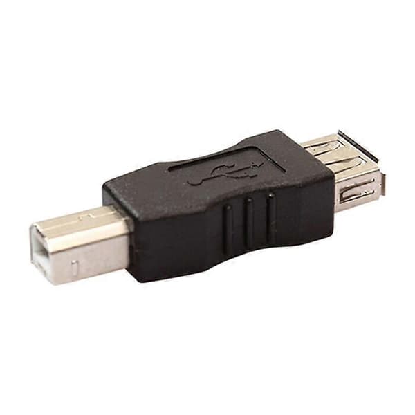 Mini musta USB A-tyypin naaras-USB B-tyypin urosmuunninsovitin