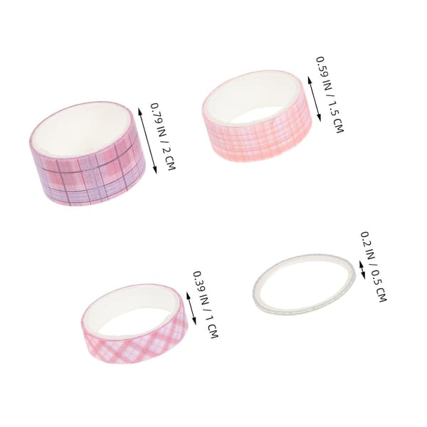 32 rullar rutig Washi-tejp set 2M vardera dekorativ maskeringstejp