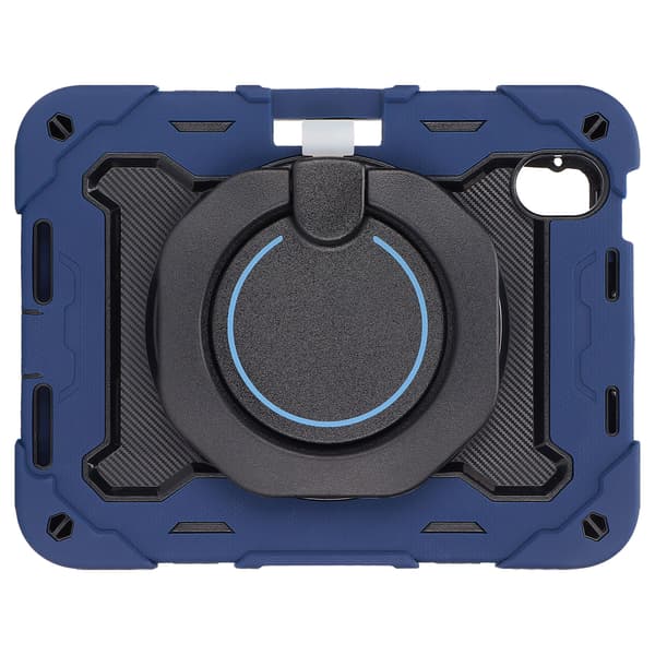 Tablet Case for IOS Tablet 2021 Mini 6 8.3 inch Gen 6 Shockproof Protective Case with 360° Rotating Stand Pen Holder Navy Blue