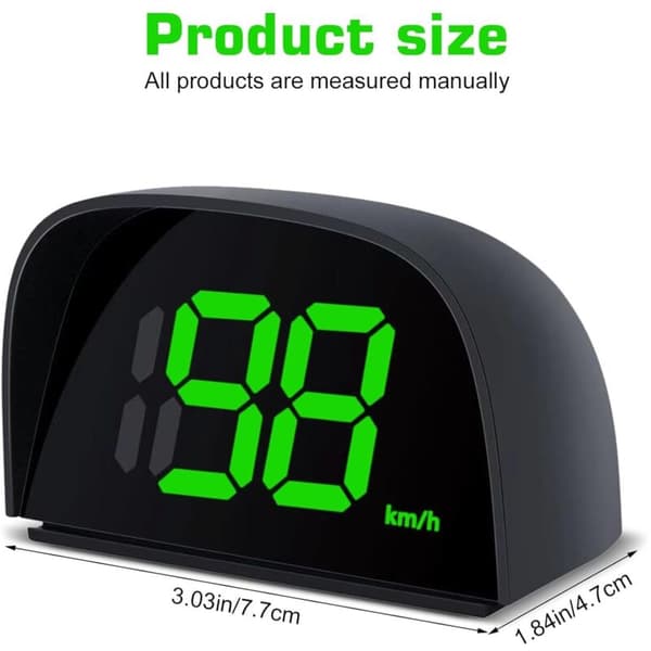 Digitalt speedometer til bil: Universal HUD Head Up Display speedometer til bil, motorcykel, cykel og bil