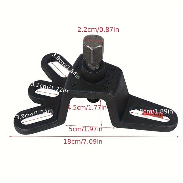 Durable, Easy-to-Install 4-Hole Brake Drum Removal Tool for Motorcycles and Tricycles - Versatile, Cast Iron