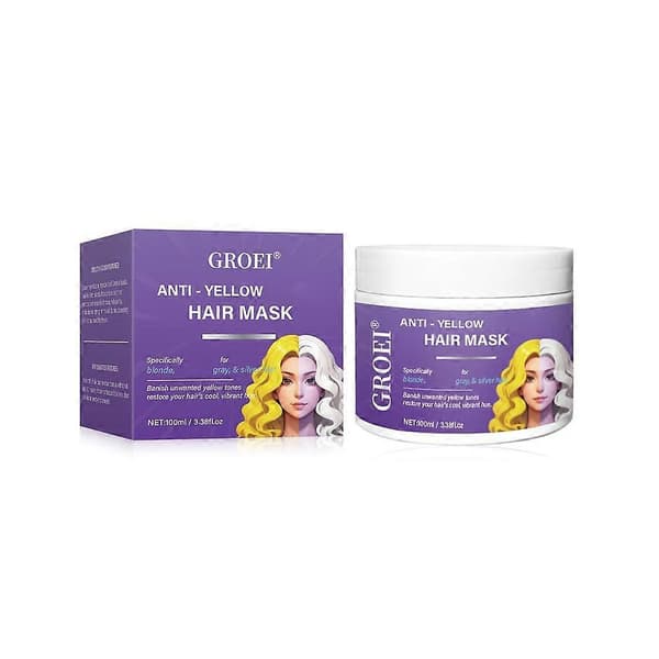 100g Lilla Hårmaske Dypkondisjonerende Keratin Hårmaske Anti-Gul