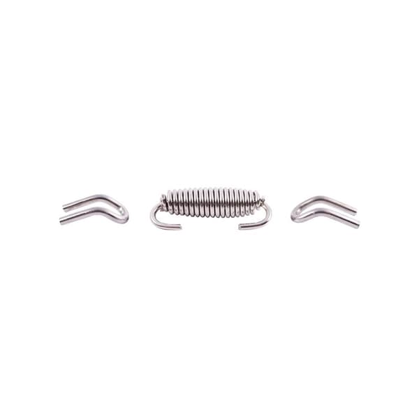 4x Fuldt rustfrit udstødningssystem fjederkit 64mm roterende
