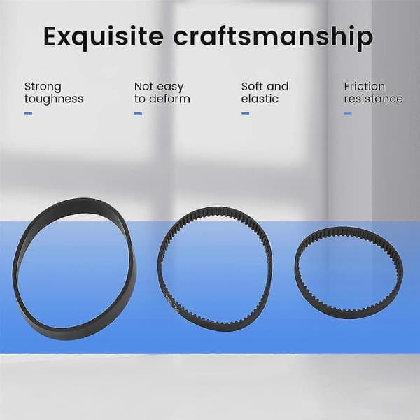 6 Pcs Replacement Vacuum Belts for Proheat 2x Revolution Cleaning Models 1986, 1964, 2007, 2007p