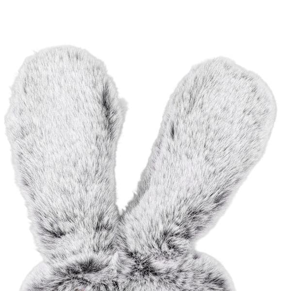 Cute Rabbit Ear Plush Case Soft Grey Rabbit Ear Case for iPhone 11