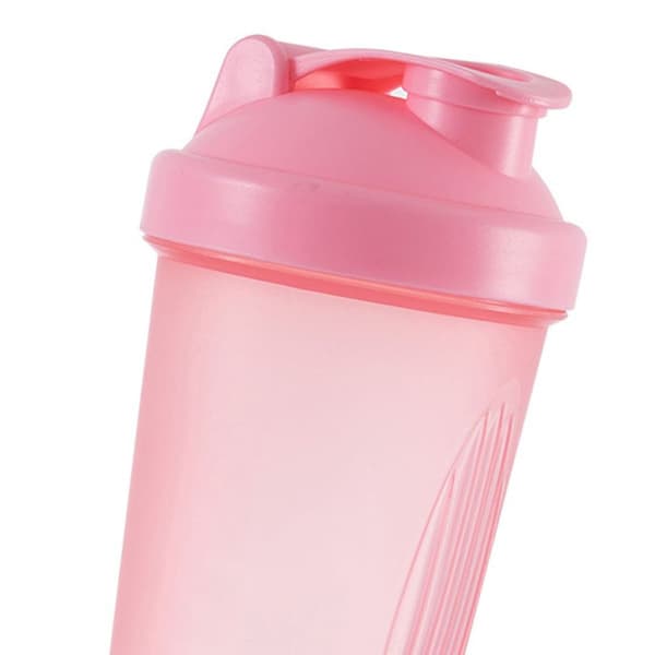 Shakerflaske med vispeballer, shakerkoppmikser for rosa