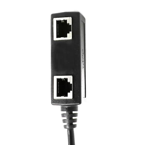 Hann til 2 Hunn LAN Ethernet Nettverk Splitter Koblingsadapter Kabel