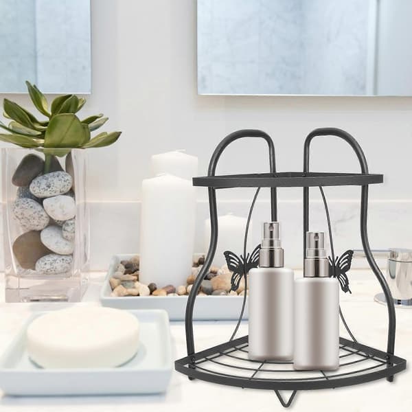Triangle Shelves Corner Spice Rack Shelf Bathroom Corner Organizer Cosmetic Organizer Shelf Kitchen Shelf Riser