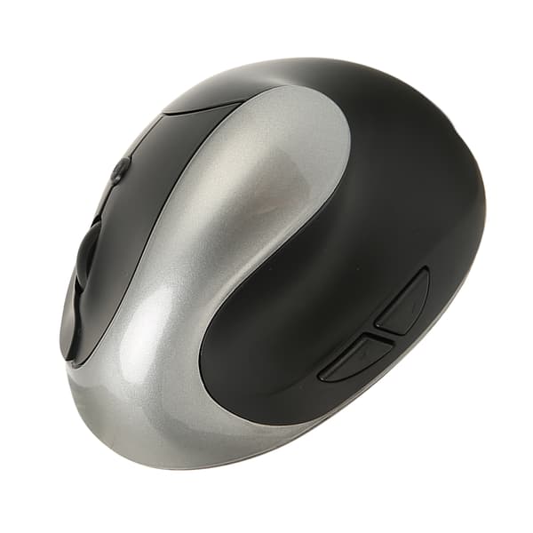 Wireless Vertical Mouse 2.4GHz Precise Control 800 dpi 1600 dpi 2400 dpi Ergonomic Design Wireless Mouse for Home Office Gray