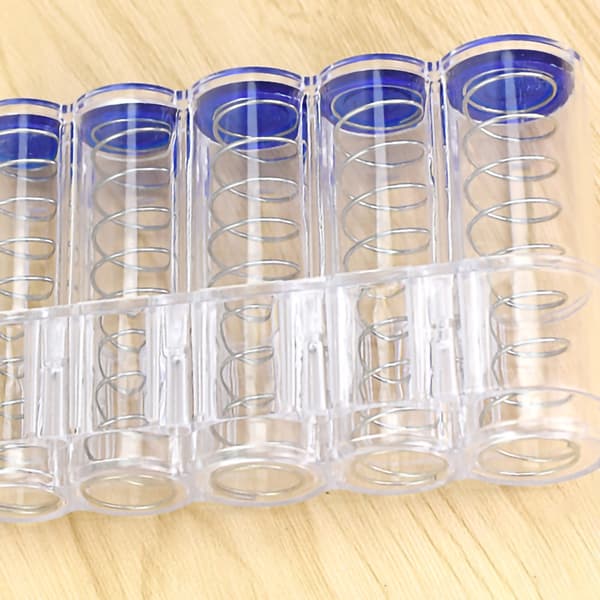 Multilayer Stackable Coin Storage Tube Large Capacity Transparent Coin Bank for Office