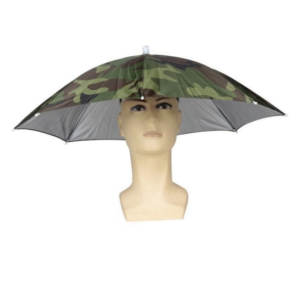 1 stk Elastisk Pandebånd Camouflage Mønster Sol Regn Parasol Hat