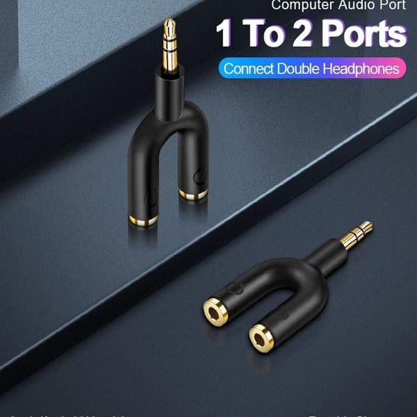 Hodetelefonfordeleradapter, CableCreation [3-pakning] Aux Stereo Y