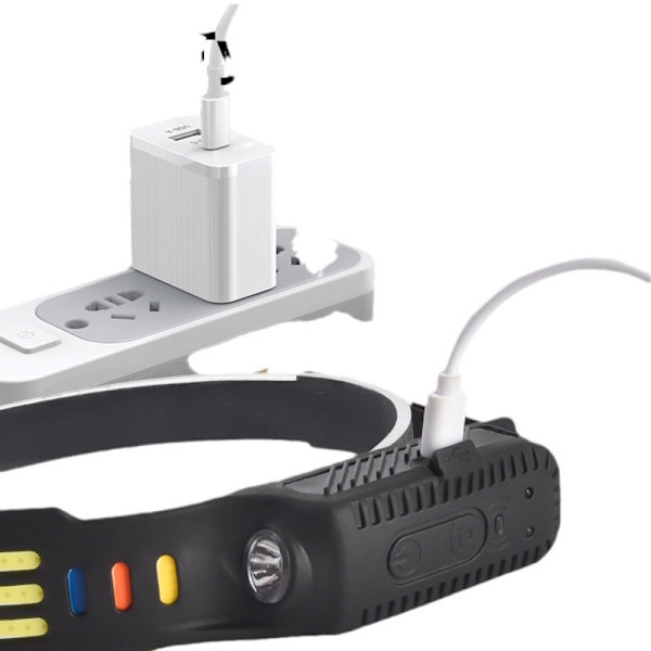 Rechargeable 9000 Lumen LED Headlamp - Motion Sensor & 10 Light Modes-FX-