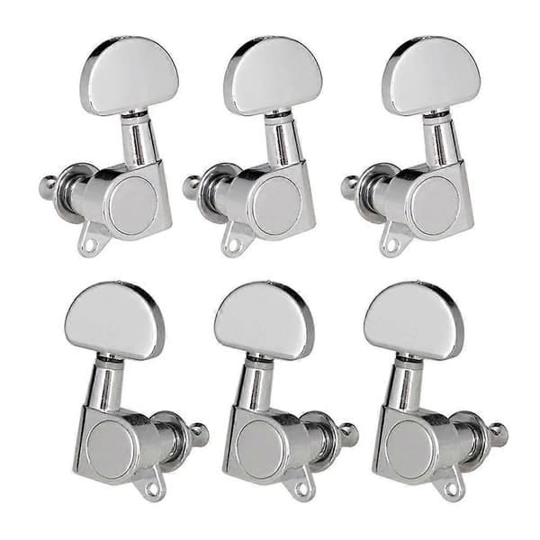 6 pcs (3V3H) Sealed Guitar Tuning Pegs String Tuner Machine Heads Knobs Tuning Keys for Folk Acoustic / Electric Guitar [DB]