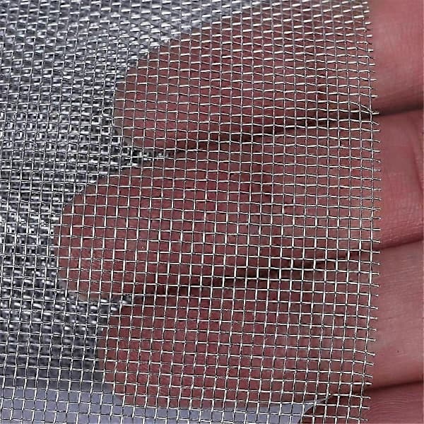 Filterskærmplade Rustfrit Stål Netdækning Trådnet Rulle 30x120cm Vævet Net 30 Mesh Trådnetplade