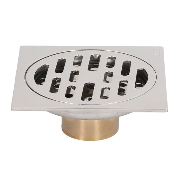 4 inch Square Odor-Proof Insect-Proof Floor Drain with Copper Core for Bathroom Kitchen Balcony