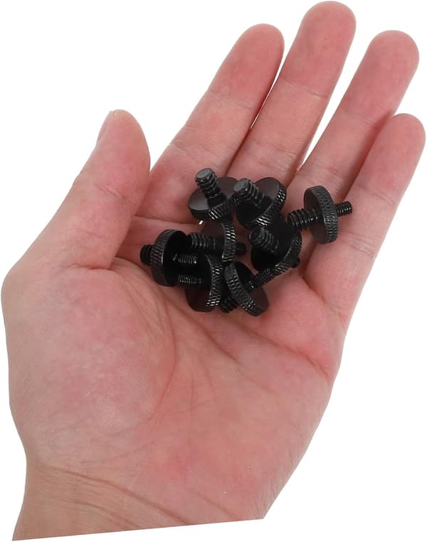 8 stk. metallmikrofon skrueadapter robust gjengeadapter 1/4 for M4 for mikrofonstativ utendørs opptak og studiooppsett -