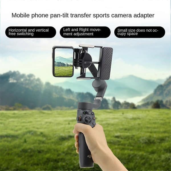 Handhållen Gimbal Adapter Switch Mount Adapter för Mobile 6/5 Kamera för 4/3 till Action 4 Adapter