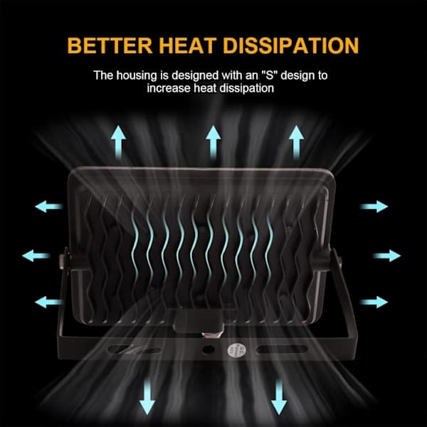 LED Floodlight, 200W 25000LM Outdoor LED Floodlight, 6000K LED Floodlight