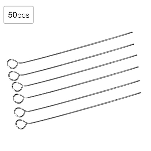 50 pcs Inoculating Loop Lab Bacterial Culture Microbiology Uses Nichrome Needle Tip