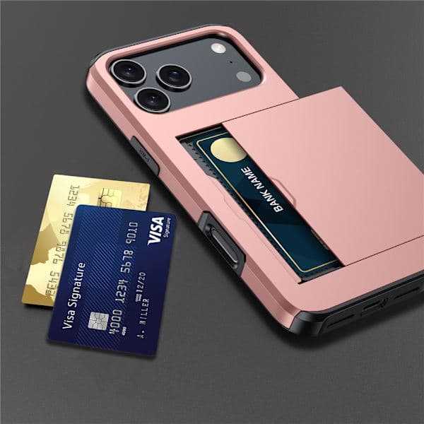 iPhone 17 Pro Hybriddeksel med kortspor, svart