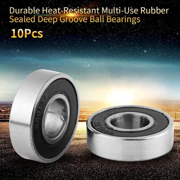 10 nyeste holdbare multifunktionelle gummiforseglede dybsporkuglelejer 6001-2RS (12x28x8mm)