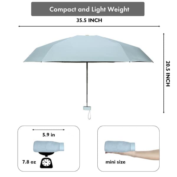 Automatisk Paraply 90 cm – Elegant Regn- og Solbeskyttelse til Herre & Dame Blå Blue