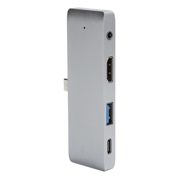 4-in-1 Type C Hub Docking Station Type-C to HD Multimedia Interface+Audio3.5+USB3.0+USB-C Adapter