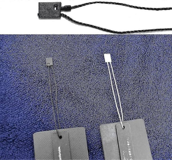 1000 stk. Hengelappsnøre, Nylon Snap Lock Pin Loop Feste Krokbånd Enkel Rask