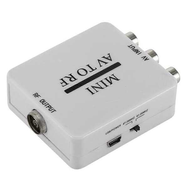 RCA / A / V Kompositvideokabel til RF / Koaksial / Koaksial Konverter - Kompatibel Modulator TV