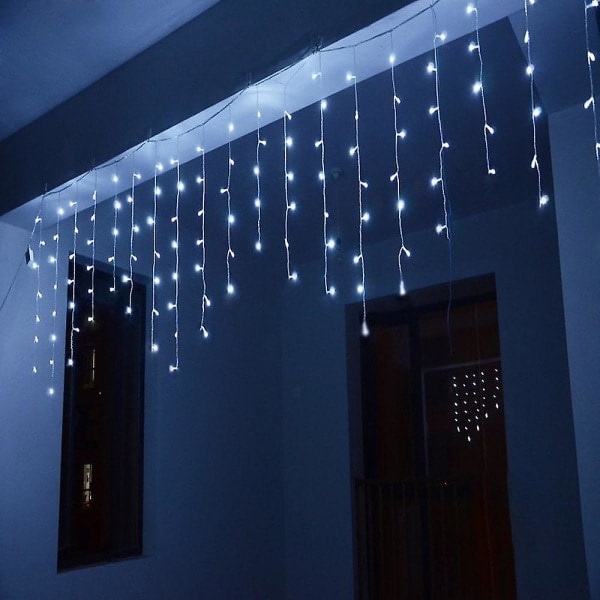 4m 13ft 96 LED-ljusslingor Dip LED Utdragbar Gardin