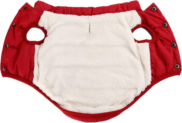 Pet Winter Clothes Red M Red red