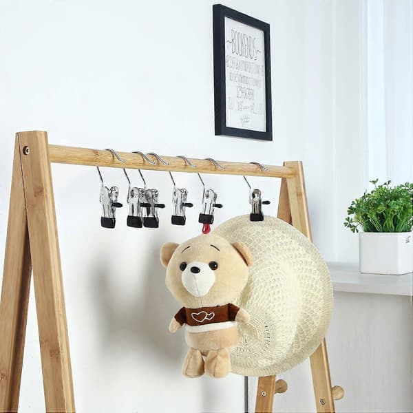 Metal Hangers 50-pack with Rotating Hooks and Sliding Clips, Size 14 Inch [MI]