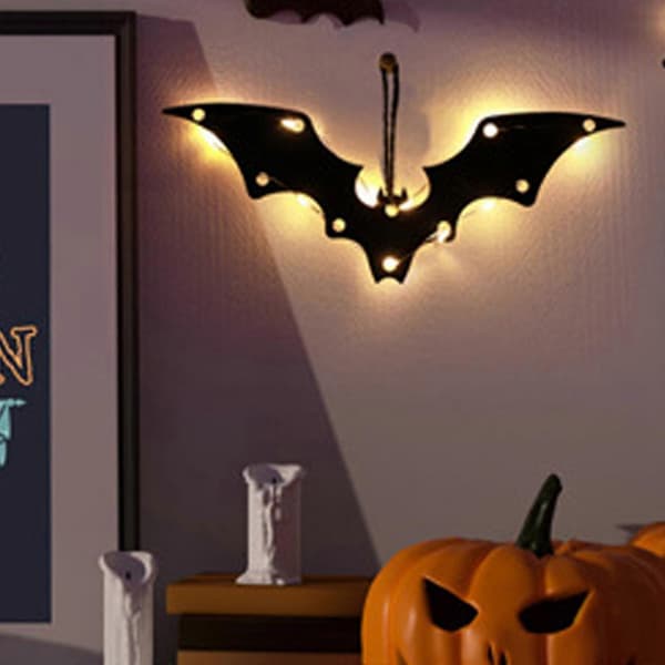 2025 2xHalloween Illuminated Window Decoration for Home Tabletop Halloween Window Decor