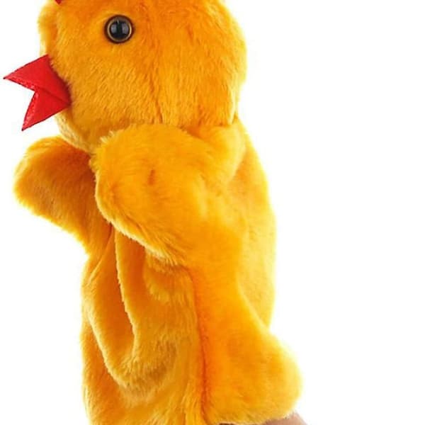 Chicken Hand Puppet Chick Plush Toy for Imagination KLB