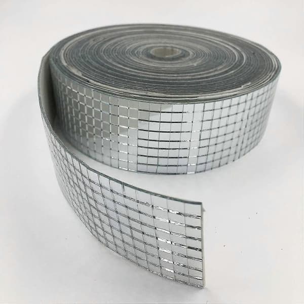 Self-Adhesive Mini Glass Mirrors - Square & Round Mosaic Tiles