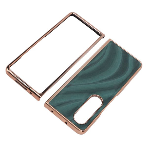 Mobilskal Nano Galvanisering Ridsefast Galaxy Tekstur Foldbart Telefoncover til Samsung Galaxy Z Fold 4 Grøn