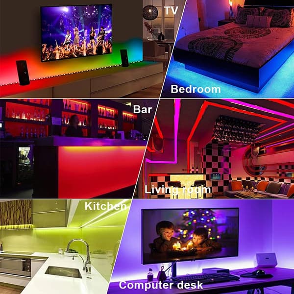 LED-slinga 20M RGB LED-tejp Musik LED-slinga Styrs av Smart