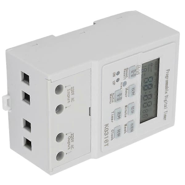 Mini AC 220V 1W 30A Digital Timer Bryter Programmerbar Kontroll Timing Bryter
