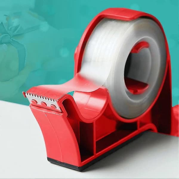 1 Pair Packaging Dispenser Table Model Gift Wrapping Tool Tape Dispenser Paper Roll Holder Grey