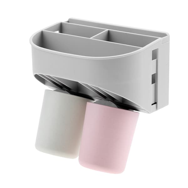 Compact Toothbrush Holder Multifunctional Bathroom Organizer for Cosmetics and Razors