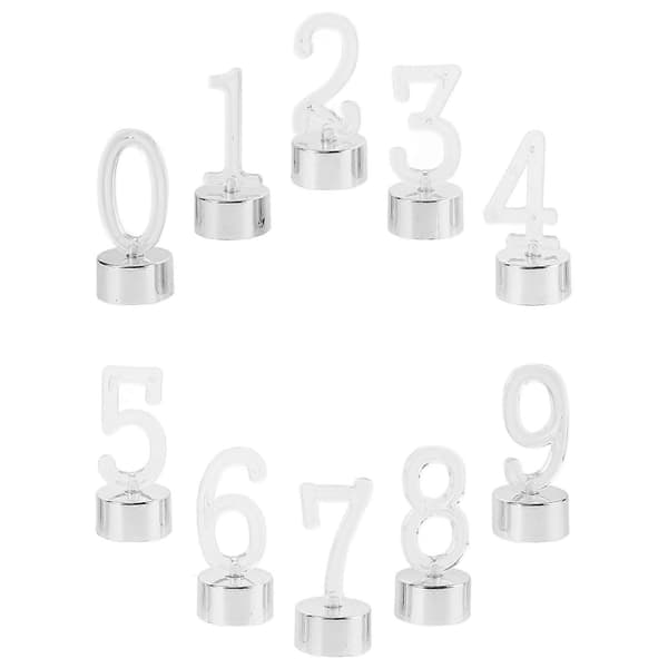 10 st Chic Number Candles Birthday Decorative Lights Smokeless