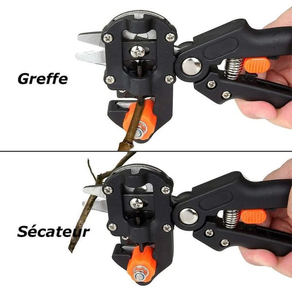 Professional Grafting Shears with 3 Replaceable Blades (V, Ω, U) & 5 Film Tapes, Ideal for Fruit Trees and Vines
