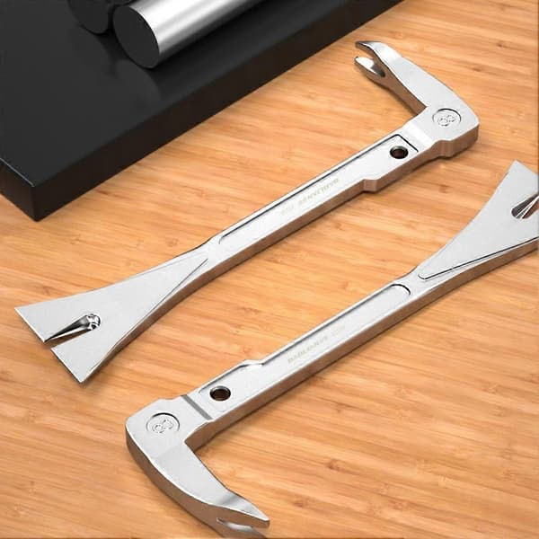 BAOLIAN 8/10/12 inch Electroplated Stainless Steel Widened Flat Chisel Puller Multifunction Tool 8 Inches 8 Inches