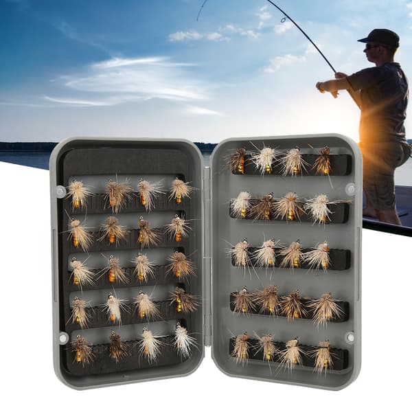 40 pcs Fly Fishing Lure Artificial Baits Fly Baits Insect Baits with Hook Fishing Accessories
