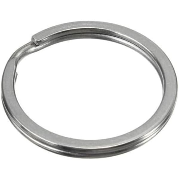 20 stk. 25 mm Metal Flad Delt Nøglering Cirkulær Nøglering Rosetter Nøglering Loop Nøglering Forbindelse