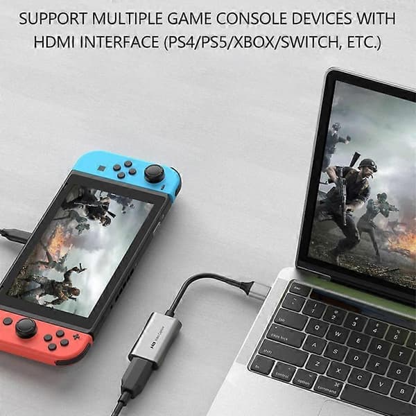 C31 USB til HDMI HD Video Capture Card Adapterkabel til Spiloptagelse Livestreaming